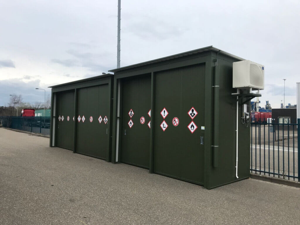 3 brandwerende opslagcontainers voor Sekisui S-lec te Roermond