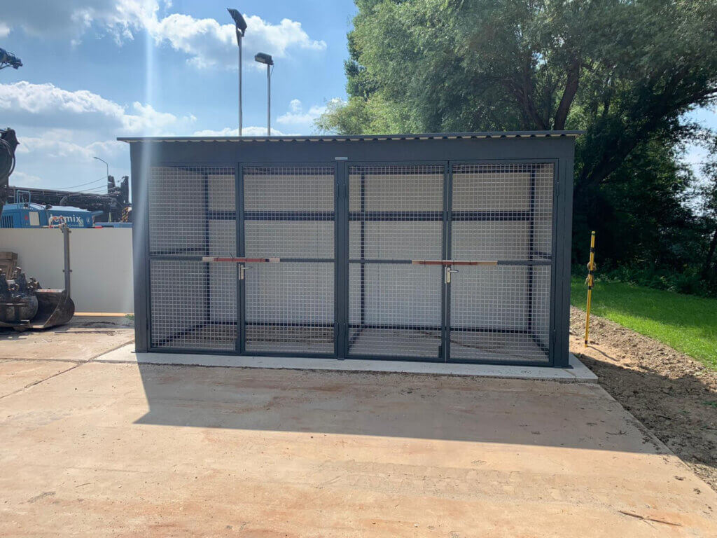 Gasflessenopslagsysteem K500 BW voor relatie van Emgas te Werkendam