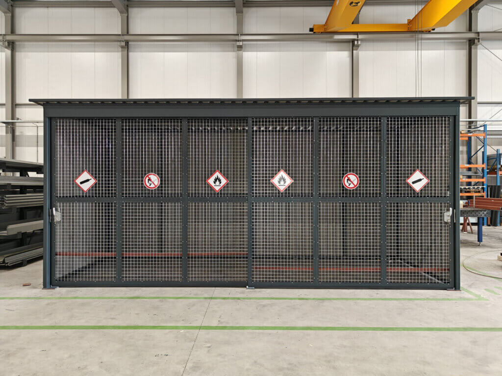 Op maat gemaakte gasflessenopslag voor Renewi Nederland