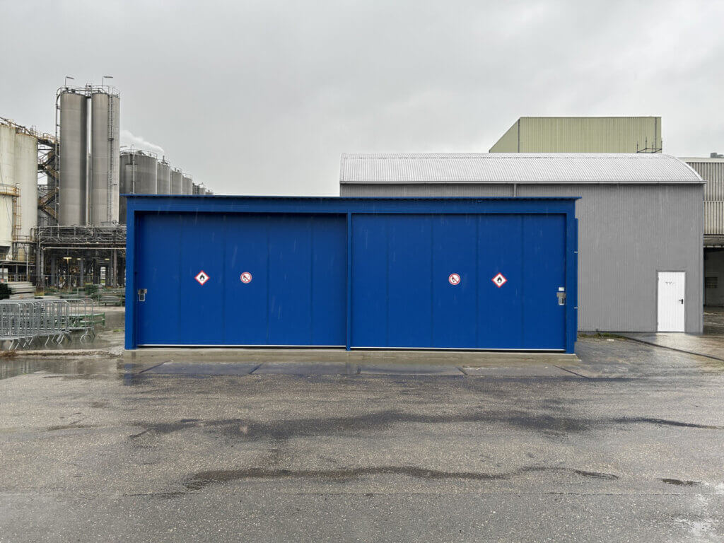 Stellingcontainer met ATEX-airco voor een groot chemisch concern