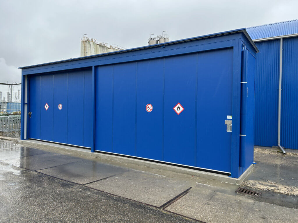 Stellingcontainer met ATEX-airco voor een groot chemisch concern